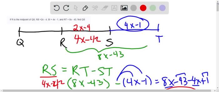 R is the midpoint of qs