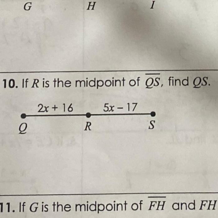 Midpoint qs pr if qr ps mid point then show