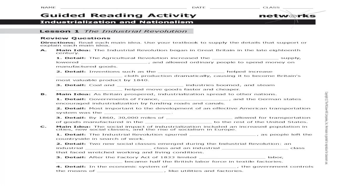 Answer key networks guided reading activity lesson 3 answers